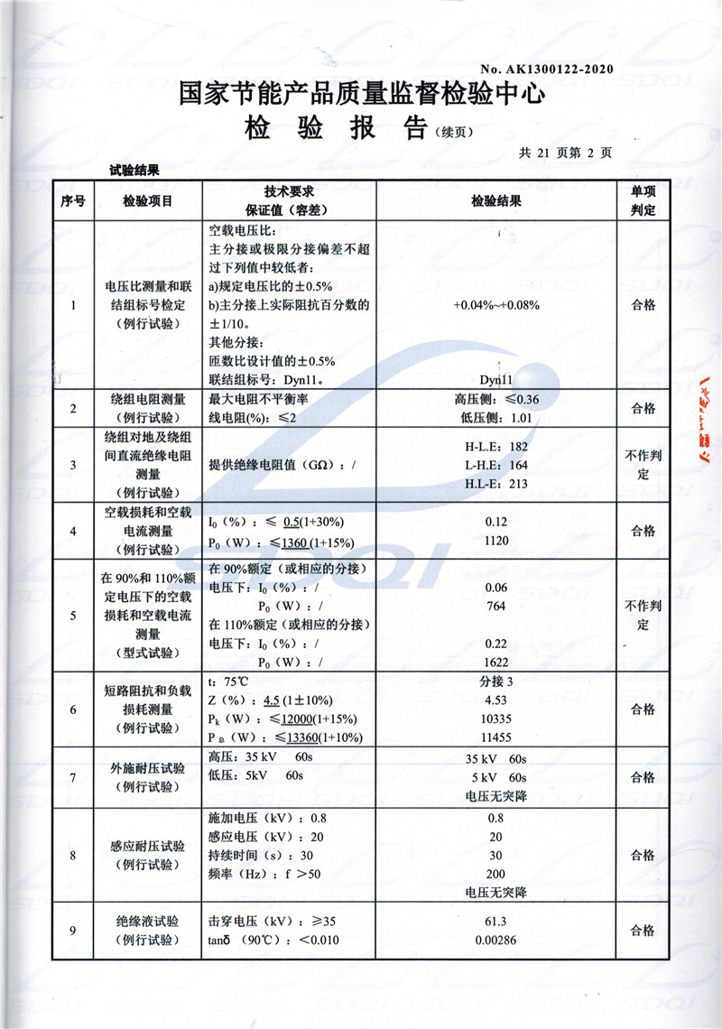 高低压试验报告-S11-1250孟村孟村孟村油浸式变压器-2.jpg
